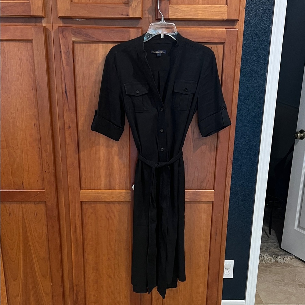 Brooks Brothers Black Long Sleeve Dress